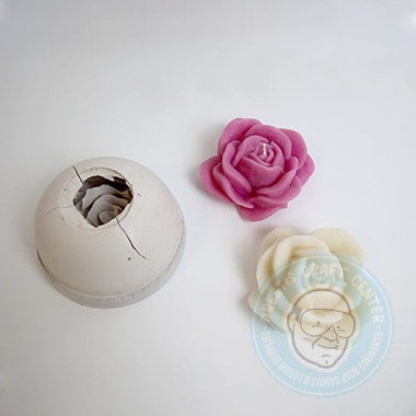 Silicone mold for candles Rose small