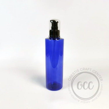 Plastic PET Cobalt Blue Bottles