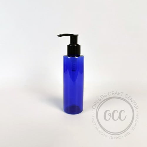 Plastic PET Cobalt Blue Bottles