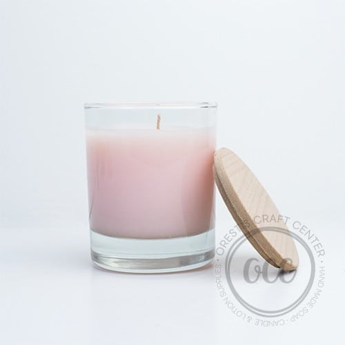 Wooden cap for candle jars