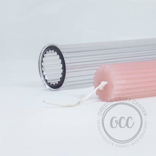 Stripped cylinder for church candle