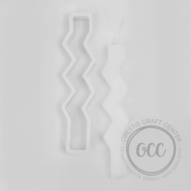 Candle holder candle Zig Zag