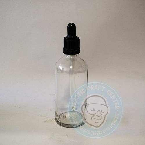 Clear glass bottles