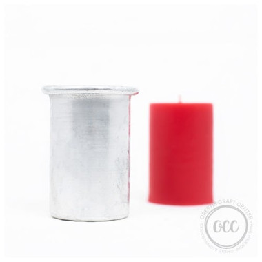 Mini aluminium pillar candle mold