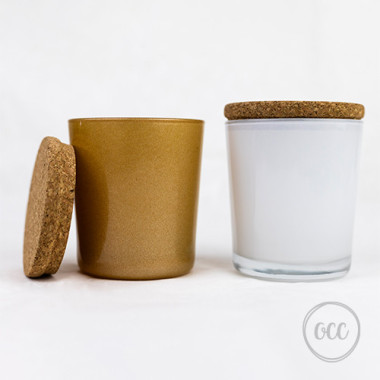 Cork cap for candle jars