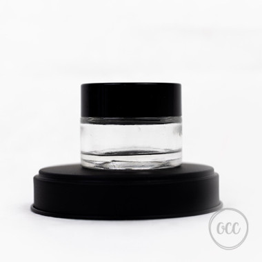 Glass jar transparent with...