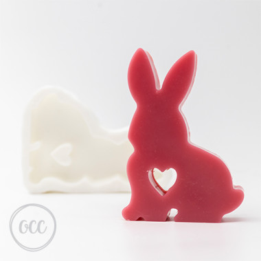 Flat Bunny with Heart