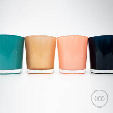 Colored wax cups
