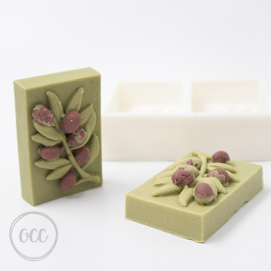 Olive oil branch rectangle