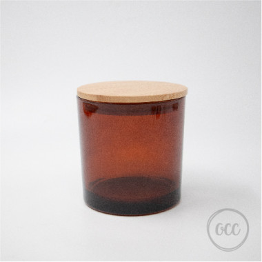 Amber glass jar for candle...