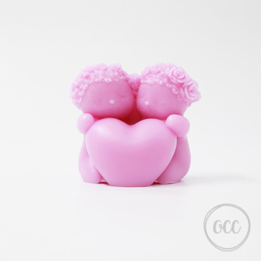 Cute couple with heart