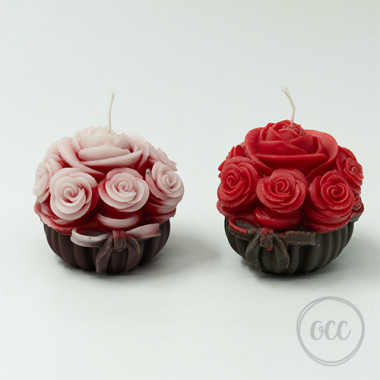 Basket with roses
