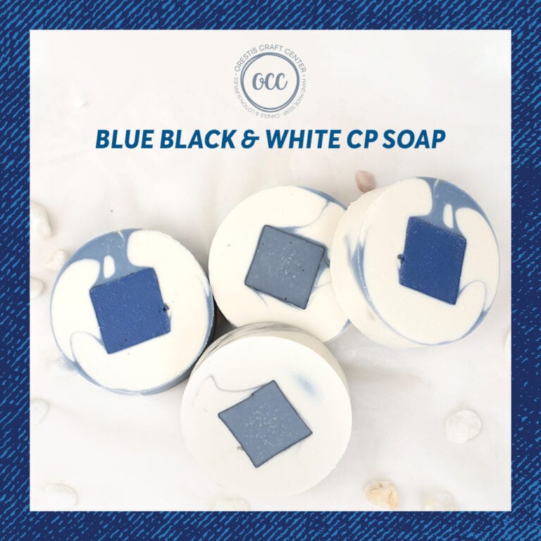 Blueblack & White Embed Soap