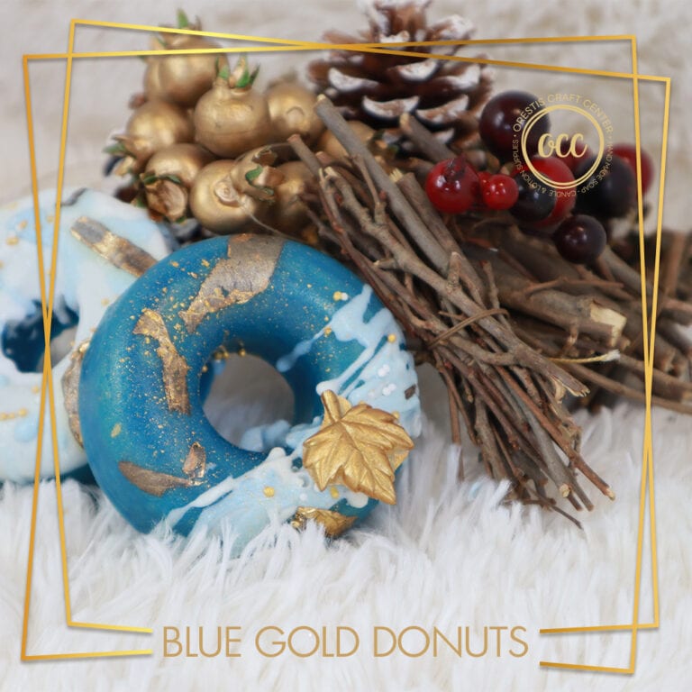 Blue Gold Soapy Donuts